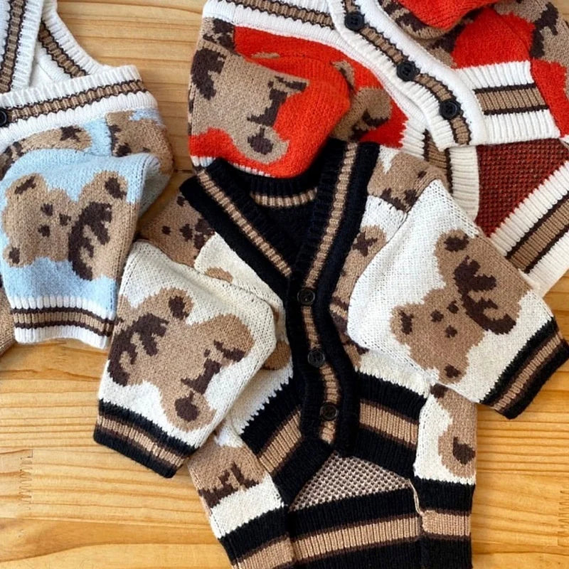 Luxury Dog Clothes Chihuahua Pet Striped Cardigan Sweater Bichon Frise Puppy Kitten Dog Warm Coat Cat Dog Accessories Pet Outfit