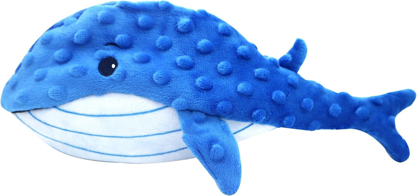 Puppy Chew Toys - Sea Animal Soft Puppy Toys No Stuffing - Squeaky Dog Toy Sets for Small and Medium Dogs(Whale)
