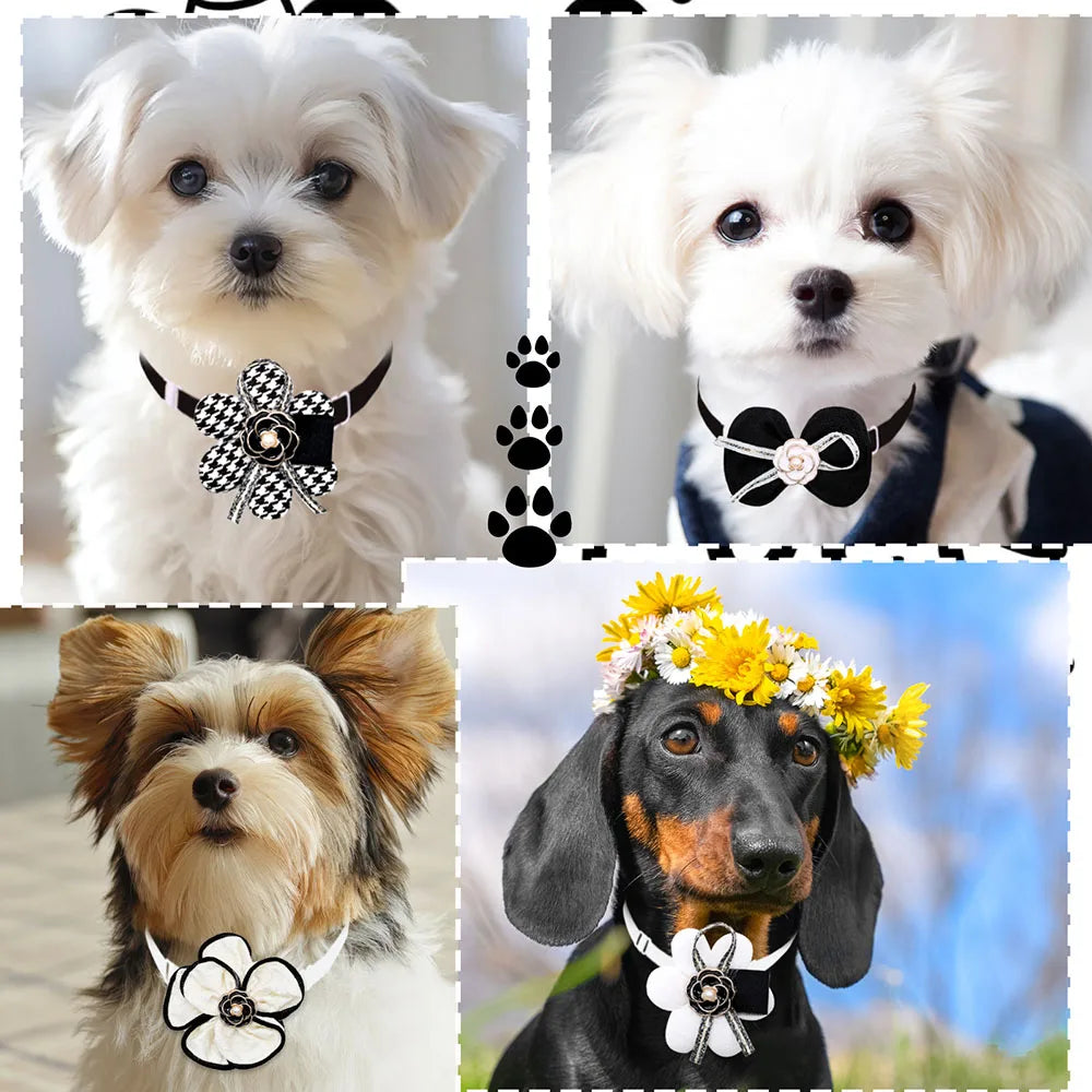 New Dog Bowties 20/40PCS Pet Supplies For Small Dogs Adjustable Luxury Collars Pet Dog Neckties Puppy Bowknots Pet Accessories