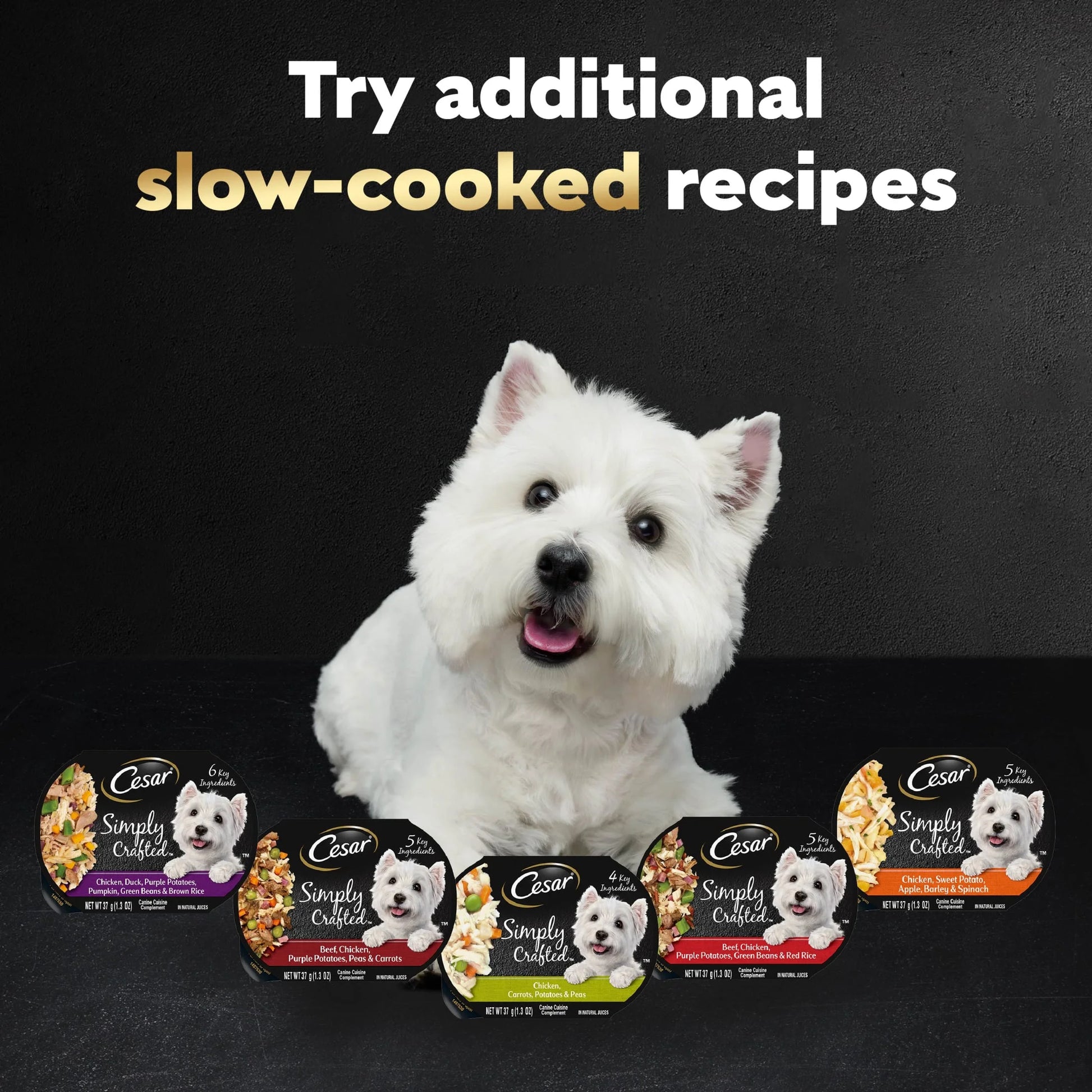 Simply Crafted Chicken and Vegetables Variety Pack Wet Dog Food Toppers, 1.3 Oz Tubs (8 Ct)