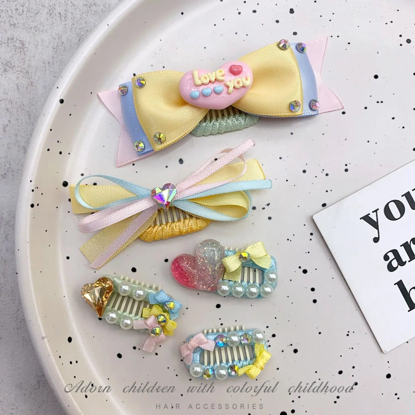 Cute Candy Color Bows Dog Hair Clips Luxury Handmade Pet Hair Accessories Pearl Crystal Hairpins For Puppy Dogs Chihuahua Poodle