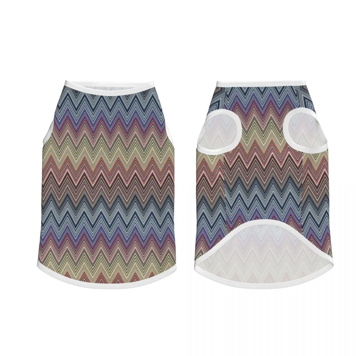 Vintage Bohemian Geometric Stripes Dogs Clothes Breathable Thin Luxury Fabric Texture Pet Vests Large Dog Jacket Pet Accessories