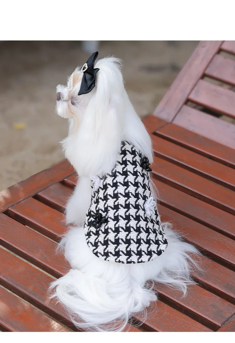Classic Luxury Brand Designs Pet Clothes Autumn Winter Dog Puppy Coat