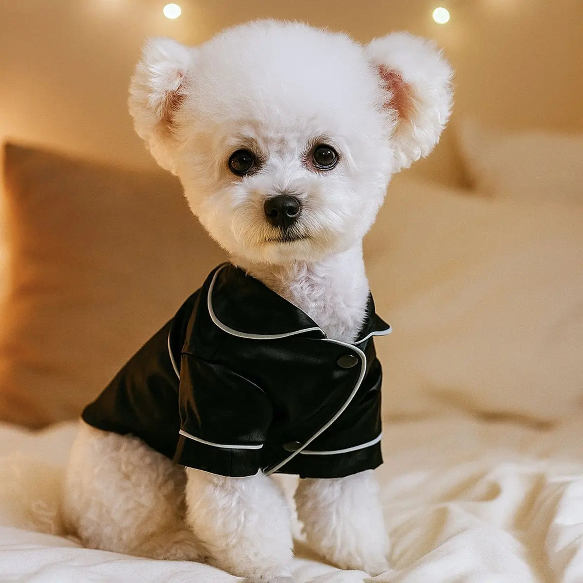 Luxury Pet Dog Pajamas Soft Silk French Bulldog Pajamas Pet Coat Clothing for Outfit   Small Medium Dogs Puppy Cat Clothes