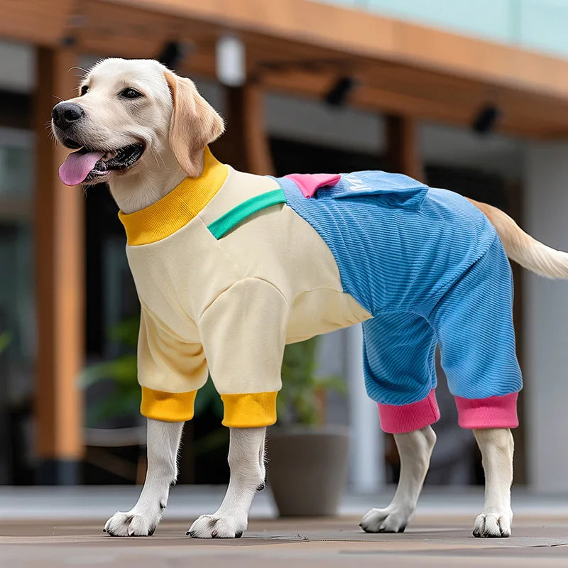 Pet Clothing Overalls and Pants Four Legged Autumn and Winter Dog Clothing Big Dog Anti Dirty Clothes Big Cat Clothes Autumn