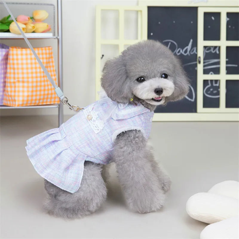 Small Dogs Cotton Summer vest-Dress