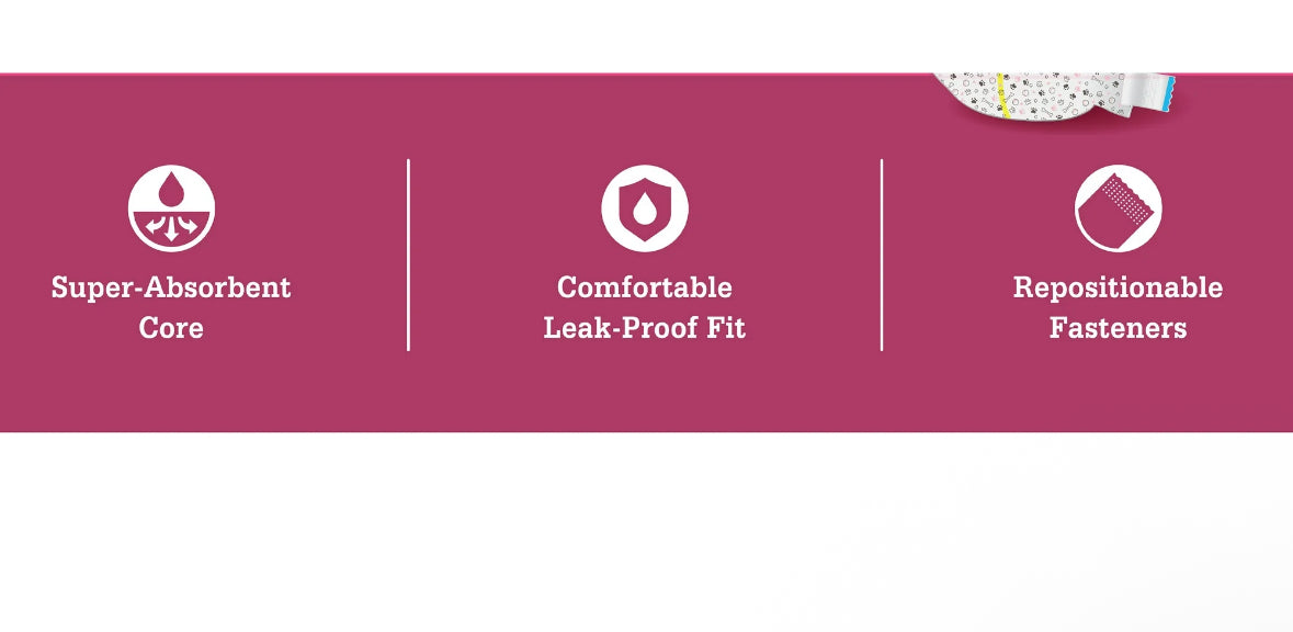 Vibrant Life Disposable Dog Diapers for Female Dogs, , 12 Count