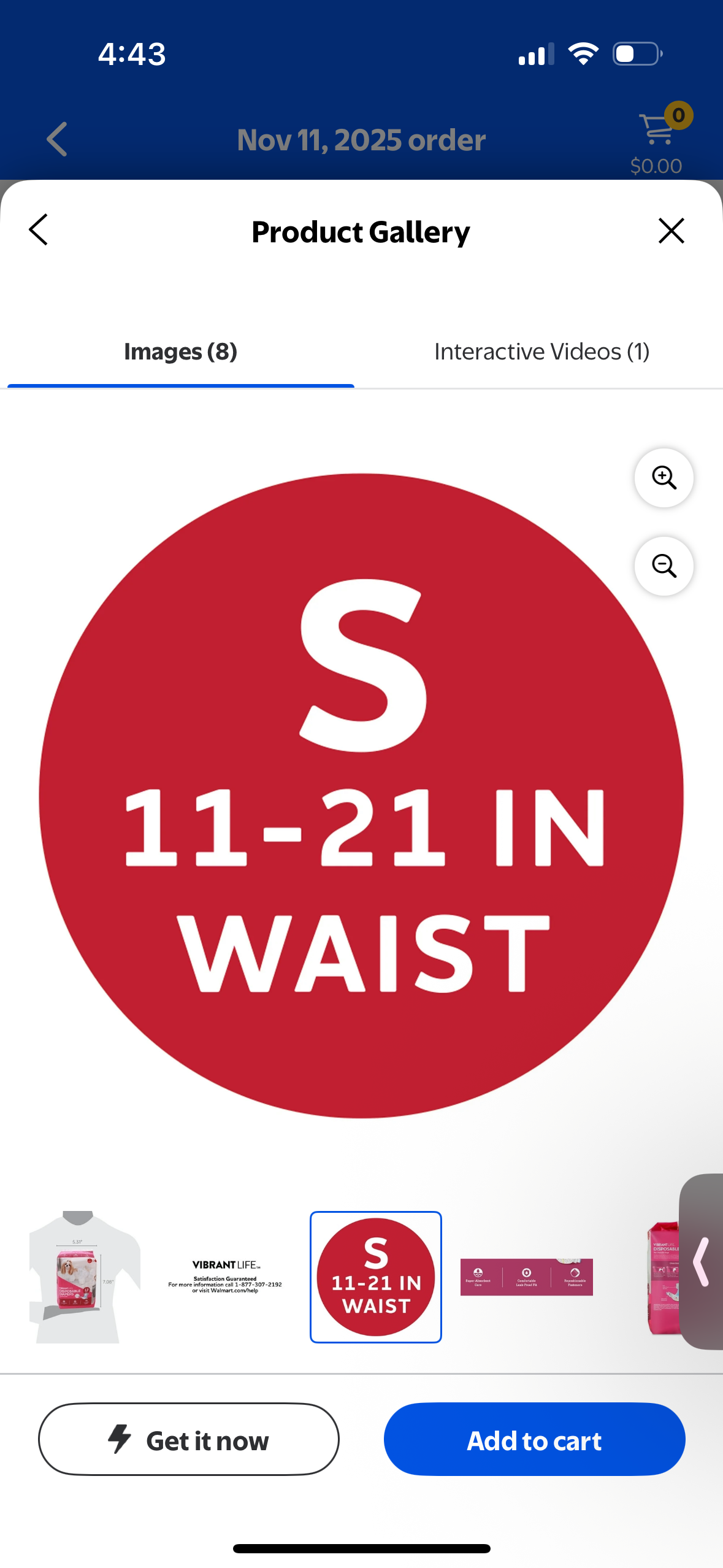 Vibrant Life Disposable Dog Diapers for Female Dogs, , 12 Count