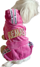 Load image into Gallery viewer, Pink Velvet Dog Jumpsuit