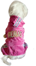 Load image into Gallery viewer, Pink Velvet Dog Jumpsuit