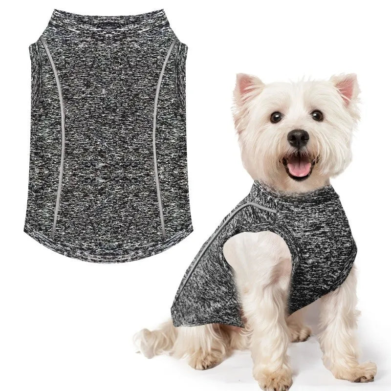 Summer Thin Dog Vest Reflective Dog Sleeveless Clothes Breathable Puppy Shirt Luxury Cat Vest Pet Sunscreen Clothes Dog Pullover