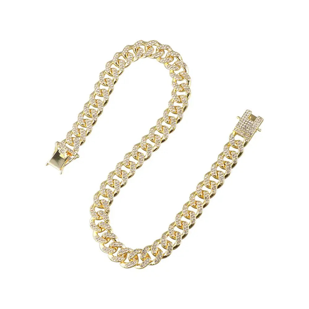 Luxury Fashion Fighting Necklace Photo Props Pet Supplies Metal Collar Dog Jewelry Necklace Pet Chain