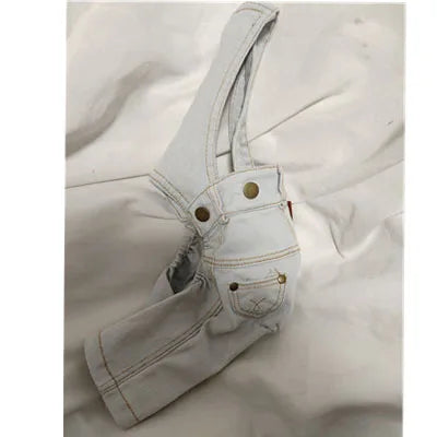 Denim Jumpsuit for Dogs Costumes Cowboy Strap Overalls Pet Dog Clothes French Bulldog Yorkshire Terrier Puppy Dog Jeans Pants XL