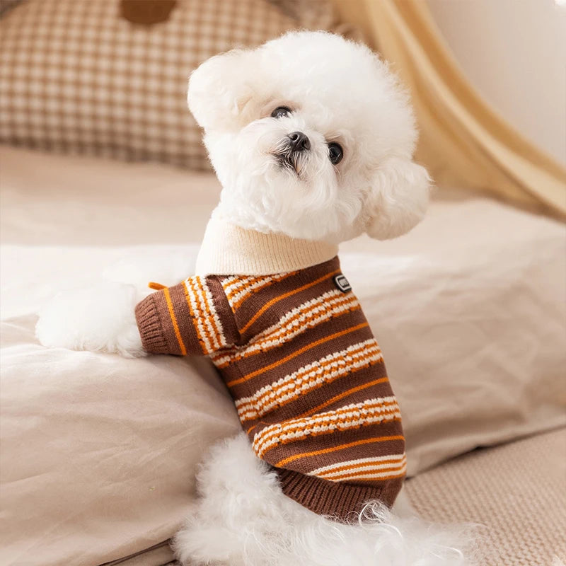 New Best-seller Dog Clothes Puppy Accessories Classic Design luxury Bulldog Chihuahua Apparel Autumn Sweatshirt for Small Pets