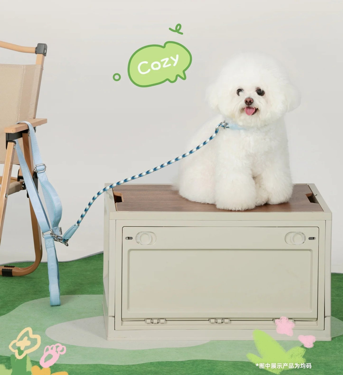 luxury pet P leash with storage bag dog collar with leash pet training leash blue no pull pet adjustable walking leash