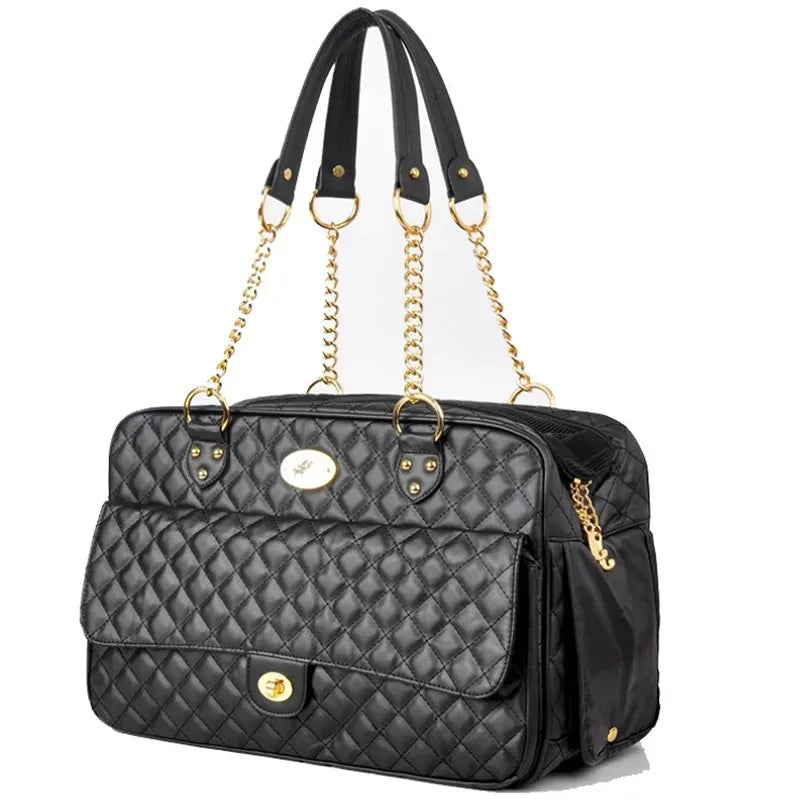 Luxury Designer Pet Carrier for Small Pets Dog Carry Bag Fashionable Cat Chihuahua, French Bulldog Pomeranian Dogs Accessories