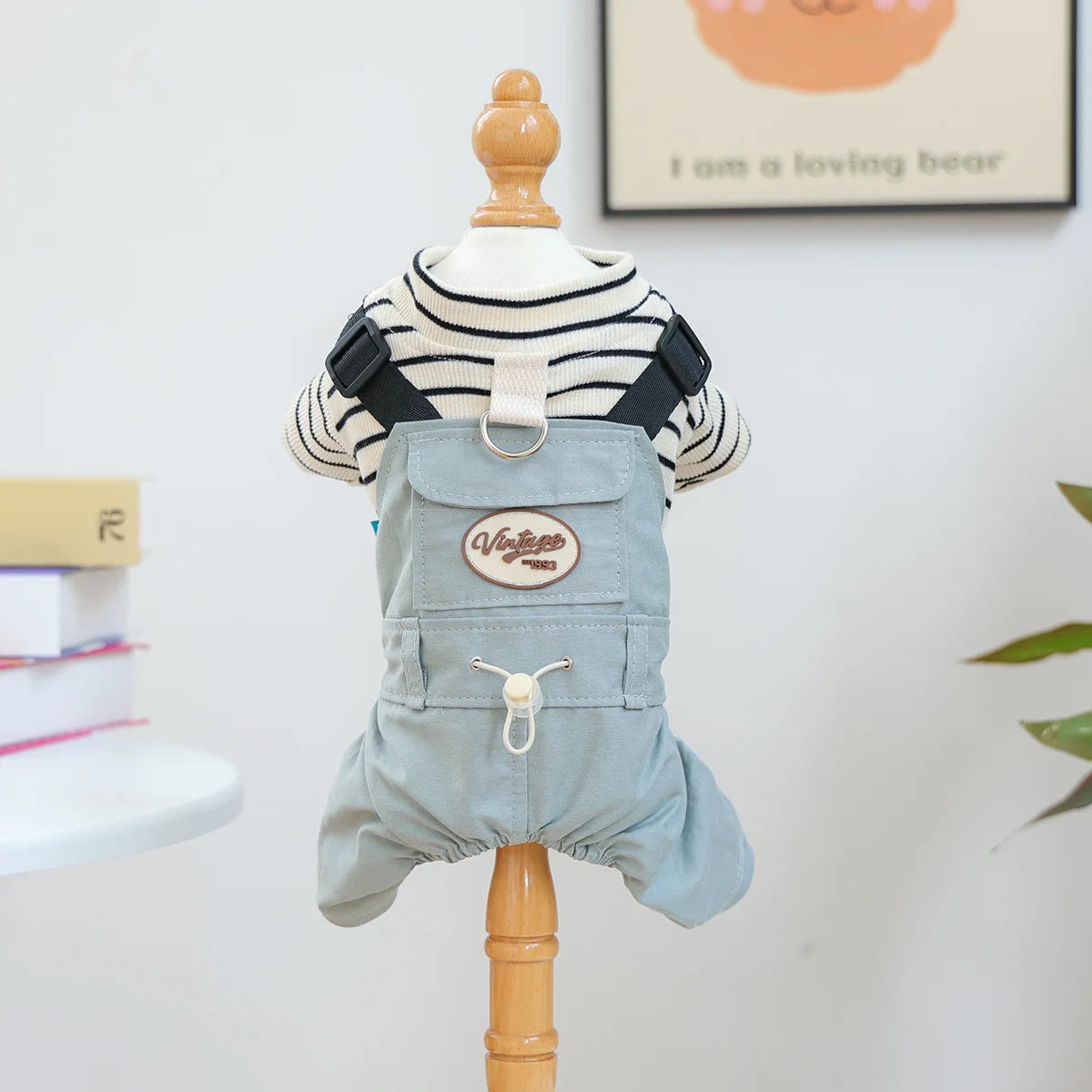 Fashion Dog Suspenders Overall Shith Tzu Toy Poodle Autumn Clothes XS XL 4 Colors Pet Shirt With Adjustable Pants Jumpsuit Goods