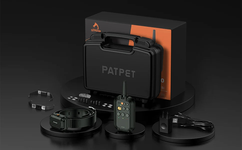 Upgraded Professional  Dog Training Collar IPX7 Waterproof Electronic Luxury Pet Dog Shock Collar 1500m Remote