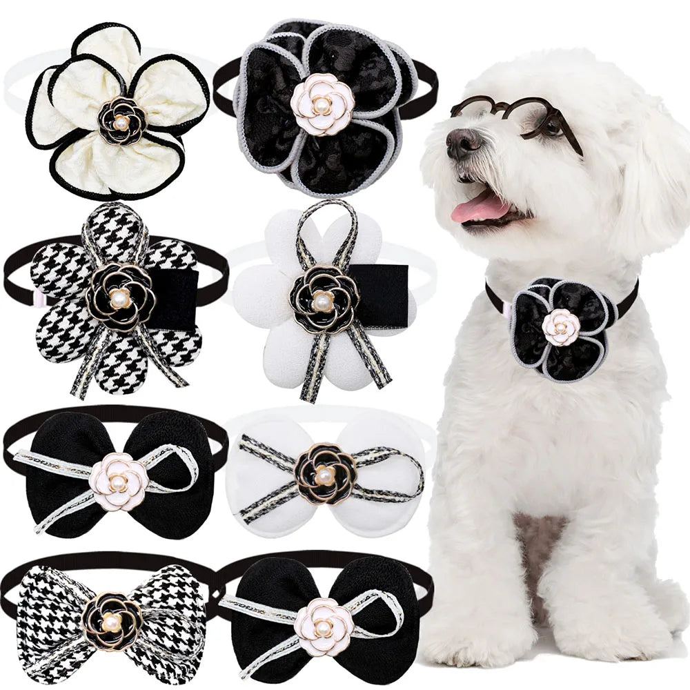 New Dog Bowties 20/40PCS Pet Supplies For Small Dogs Adjustable Luxury Collars Pet Dog Neckties Puppy Bowknots Pet Accessories