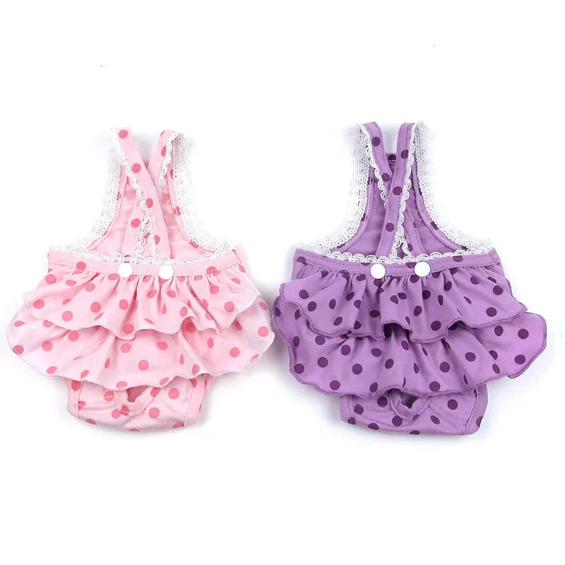 Cotton Pet Physiological  Teddy Menstrual Pants Dog Overalls Physiological Pants Printed Pet Physiological Pants Factory