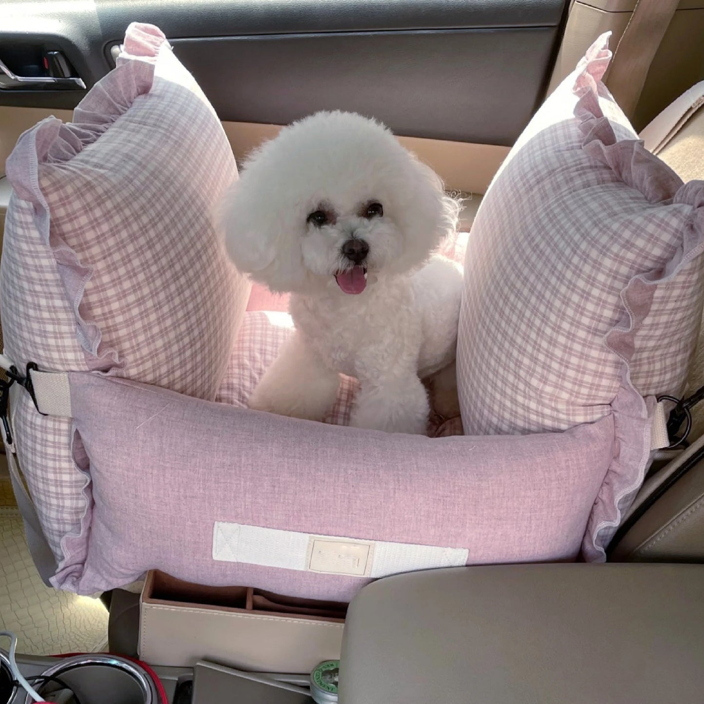 Pet Luxury Deluxe Kit Set House Nest Cradle Bed Stairs Ladder for Small Medium Dogs Cats, Cozy Cushion Puppy Kitten Accessories