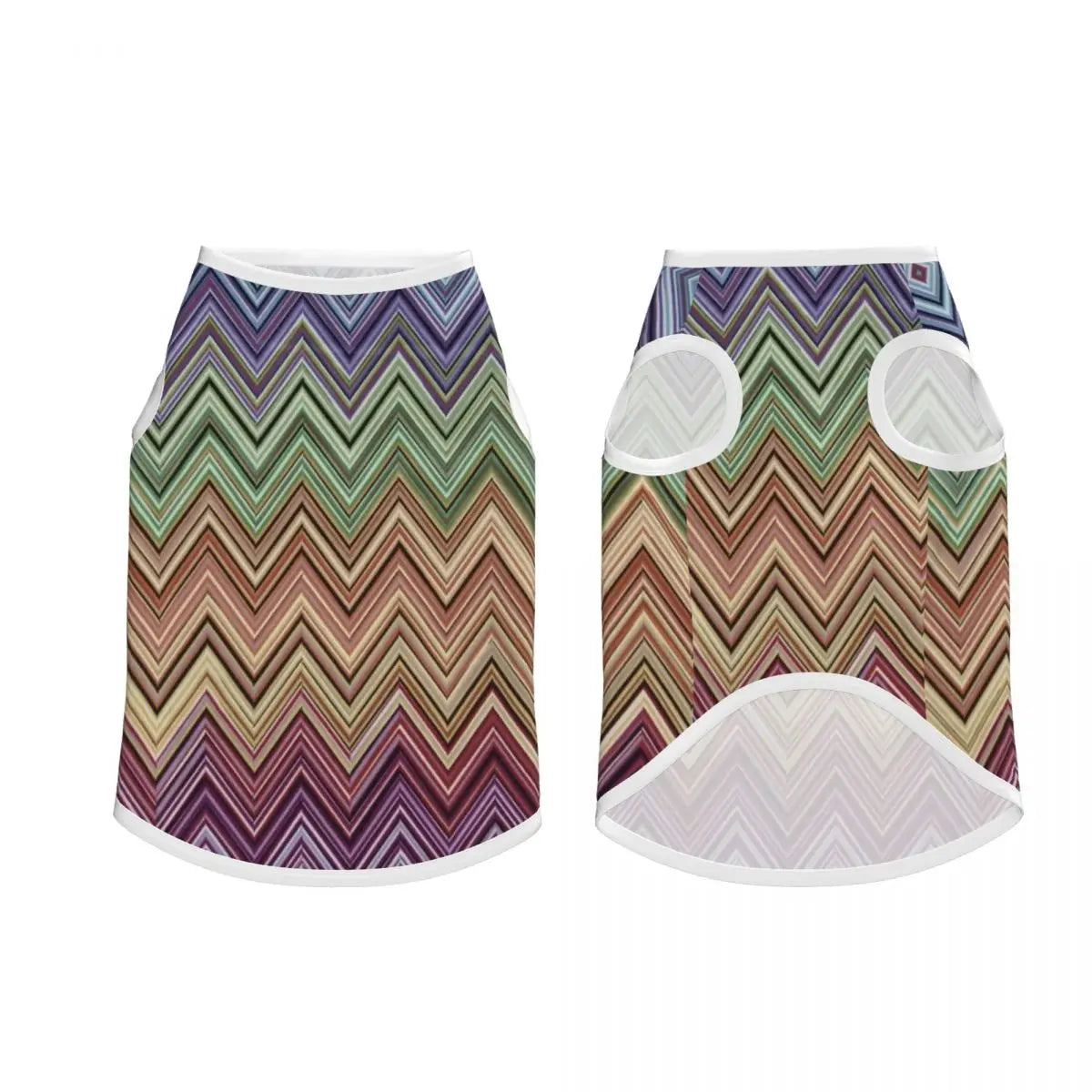 Vintage Bohemian Geometric Stripes Dogs Clothes Breathable Thin Luxury Fabric Texture Pet Vests Large Dog Jacket Pet Accessories