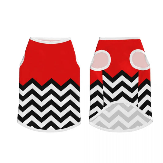 Vintage Bohemian Geometric Stripes Dogs Clothes Breathable Thin Luxury Fabric Texture Pet Vests Large Dog Jacket Pet Accessories