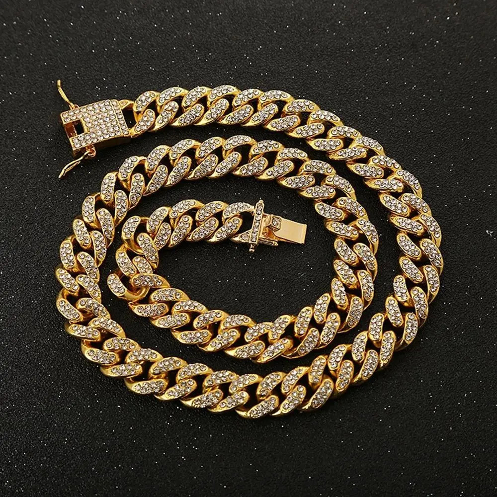 Luxury Fashion Fighting Necklace Photo Props Pet Supplies Metal Collar Dog Jewelry Necklace Pet Chain