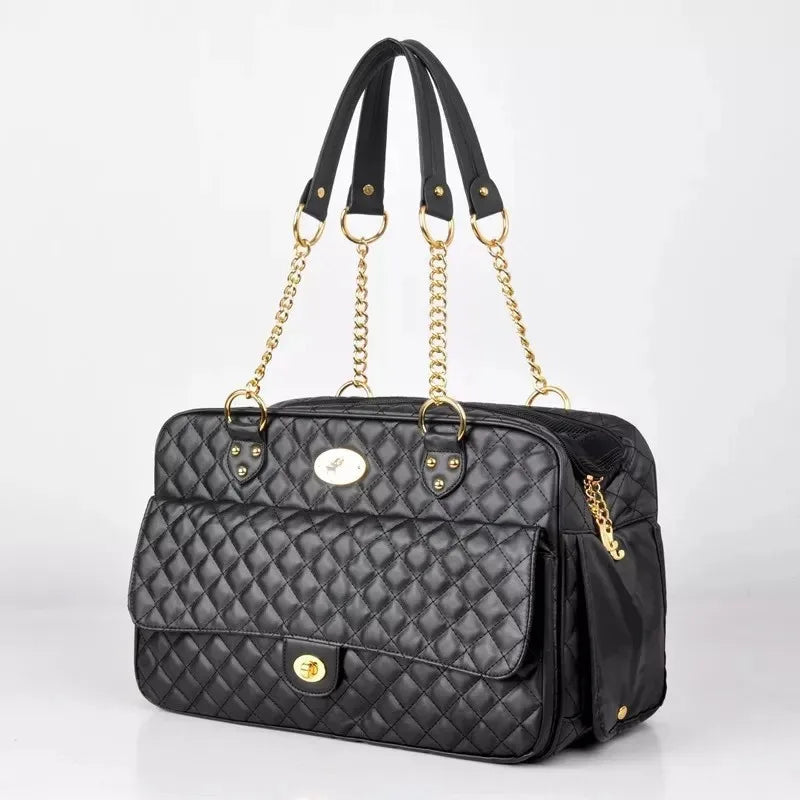 Luxury Designer Pet Carrier for Small Pets Dog Carry Bag Fashionable Cat Chihuahua, French Bulldog Pomeranian Dogs Accessories