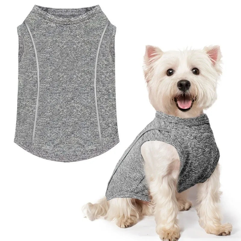 Summer Thin Dog Vest Reflective Dog Sleeveless Clothes Breathable Puppy Shirt Luxury Cat Vest Pet Sunscreen Clothes Dog Pullover