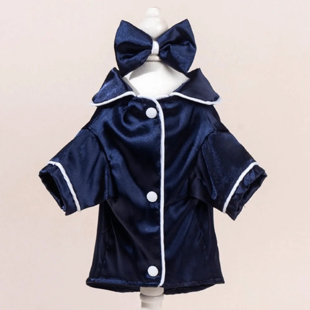 Luxury Soft Pet Silk Pajamas Thin Fabric XS/L Dog Shirt Skin-friendly Comfortable Cat Clothes Summer Season