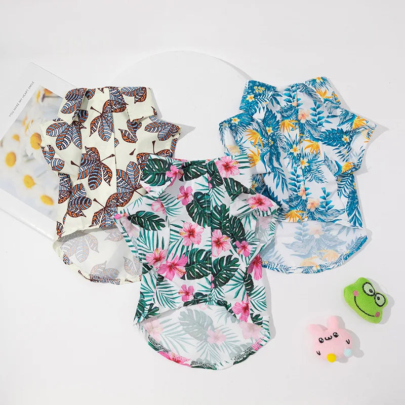 Dog Hawaiian Shirt Hawaiian Dog Shirts for Small Dogs Small Dogs Summer Shirts Summer Puppy Luxury Clothing Pet Clothing