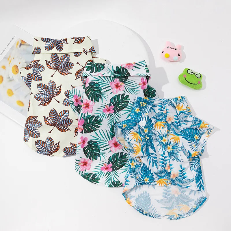 Dog Hawaiian Shirt Hawaiian Dog Shirts for Small Dogs Small Dogs Summer Shirts Summer Puppy Luxury Clothing Pet Clothing