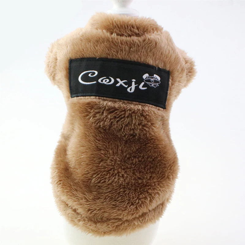 Winter Dog Sweater for Small Dogs Soft Thermal Fur Chihuahua Yorkie Puppy Pullover Coat Luxury Designer Dog Clothes Pet Apparel