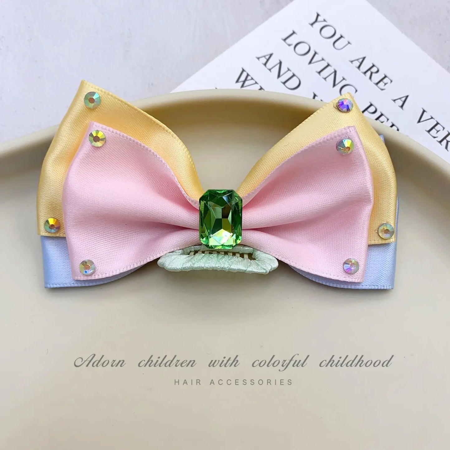 Cute Candy Color Bows Dog Hair Clips Luxury Handmade Pet Hair Accessories Pearl Crystal Hairpins For Puppy Dogs Chihuahua Poodle