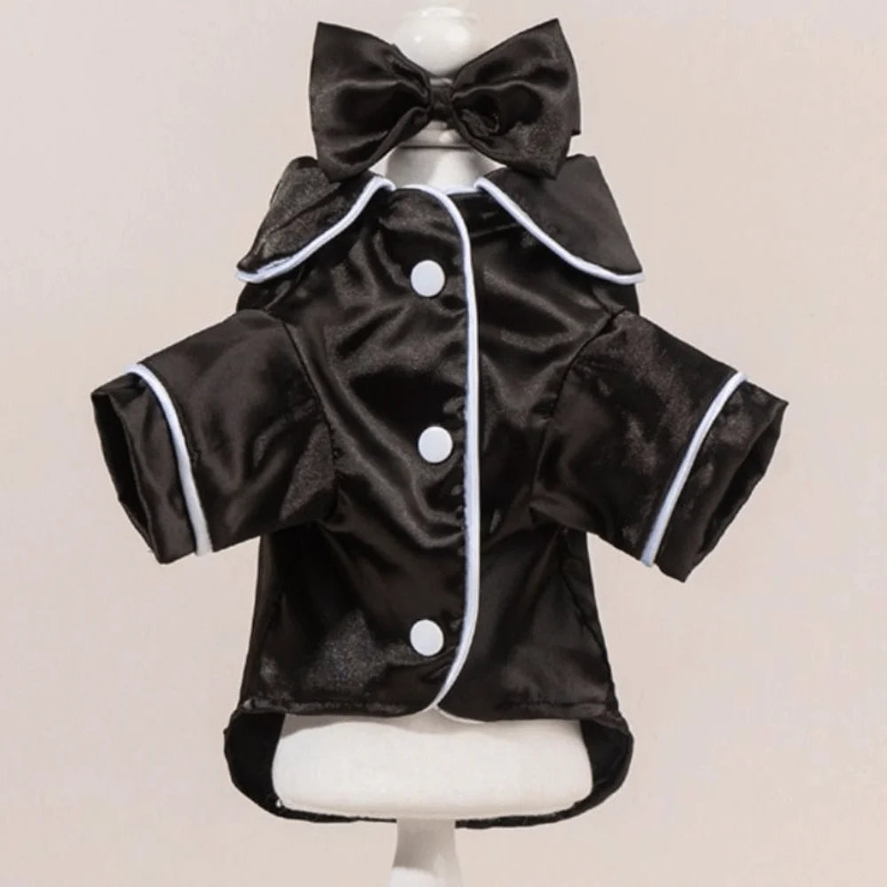 Luxury Soft Pet Silk Pajamas Thin Fabric XS/L Dog Shirt Skin-friendly Comfortable Cat Clothes Summer Season