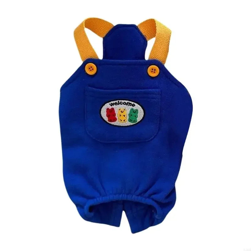 Adjustable Shoulder Belt Pet Suspenders Pants Comfortable Polyester Overalls Easy to Wear For Small Breeds and Cats