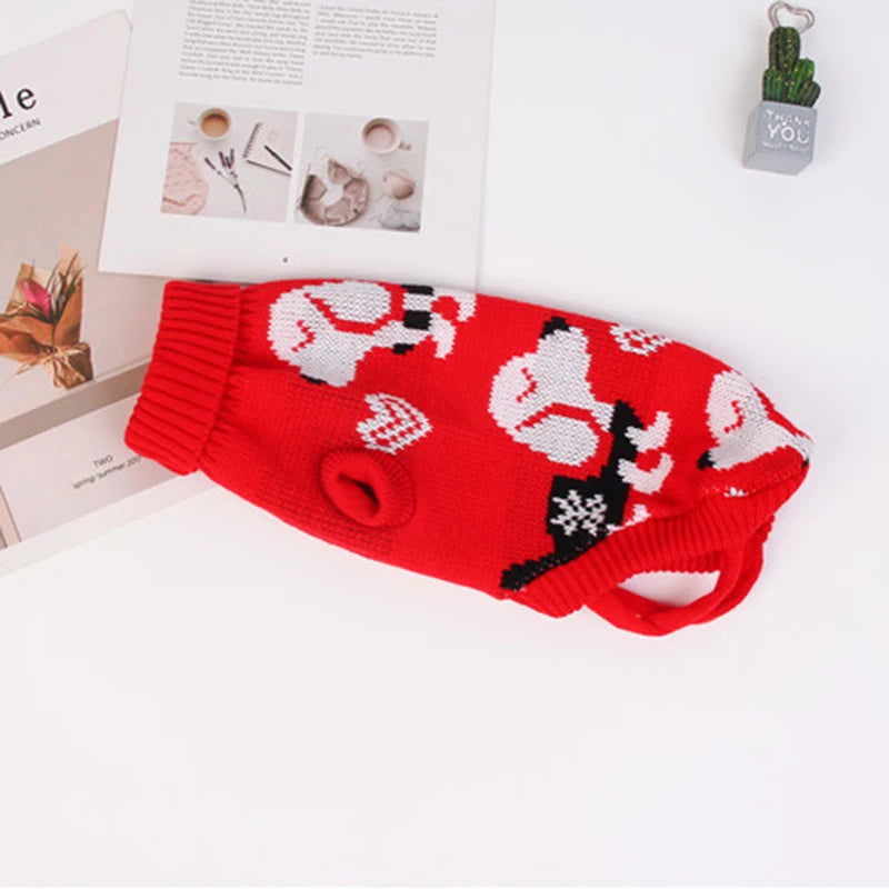 Warm Chihuahua Puppuy Dog Sweater Winter Pet Clothes for Small Dogs Yorkshire Dachshund Cat Pullover Mascotas Clothing Costume