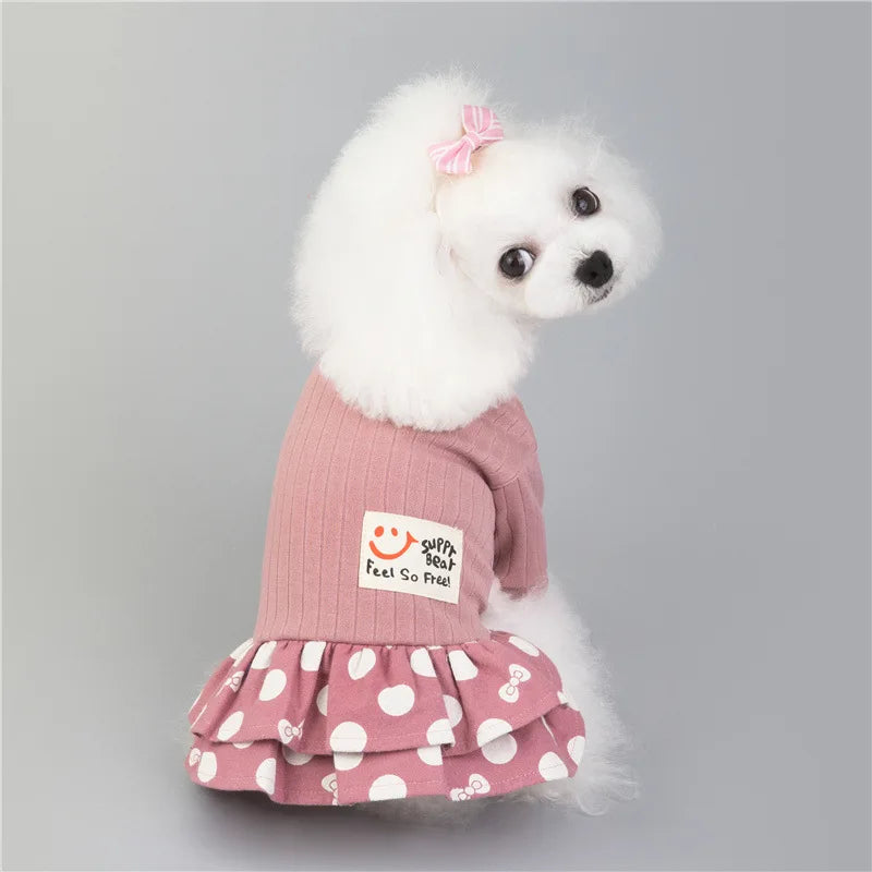 Small Dogs Cotton Summer vest-Dress