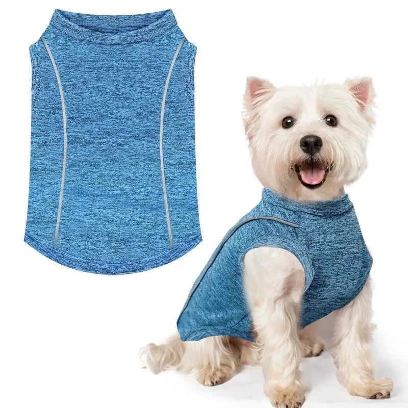 Summer Thin Dog Vest Reflective Dog Sleeveless Clothes Breathable Puppy Shirt Luxury Cat Vest Pet Sunscreen Clothes Dog Pullover