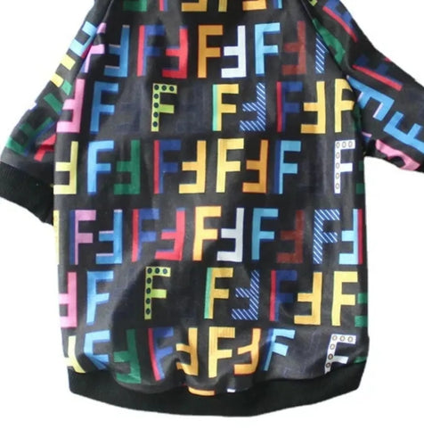 Friendi T-Colorful F's- Luxury Dog T- Shirt